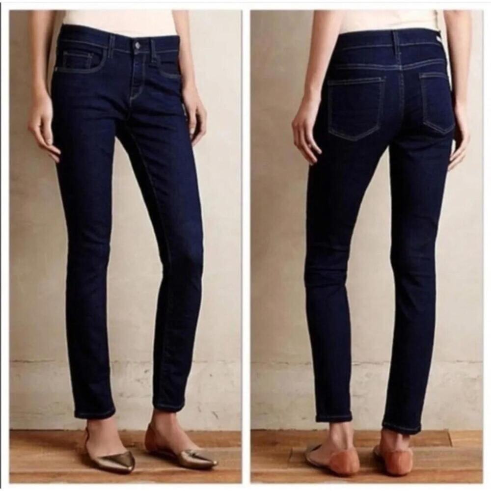 158 Anthropologie Pilcro Serif Dark Wash Skinny Jean (Size 33, EUC) $138 Retail‎